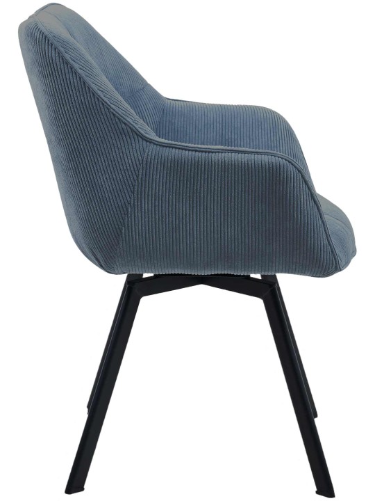 Jordi Cord ruokapöydän tuoli, sininen