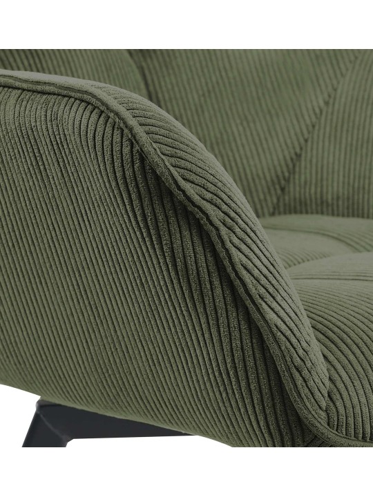 Jordi Cord ruokapöydän tuoli, vihreä