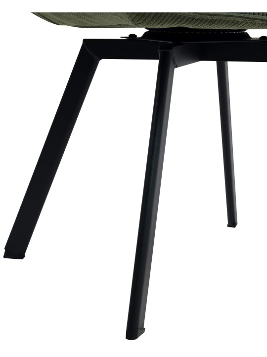 Jordi Cord ruokapöydän tuoli, vihreä