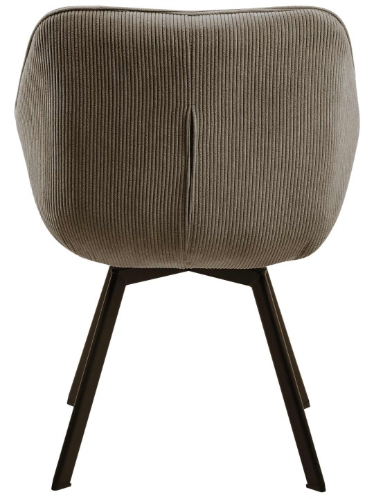 Jordi Cord ruokapöydän tuoli, ruskea