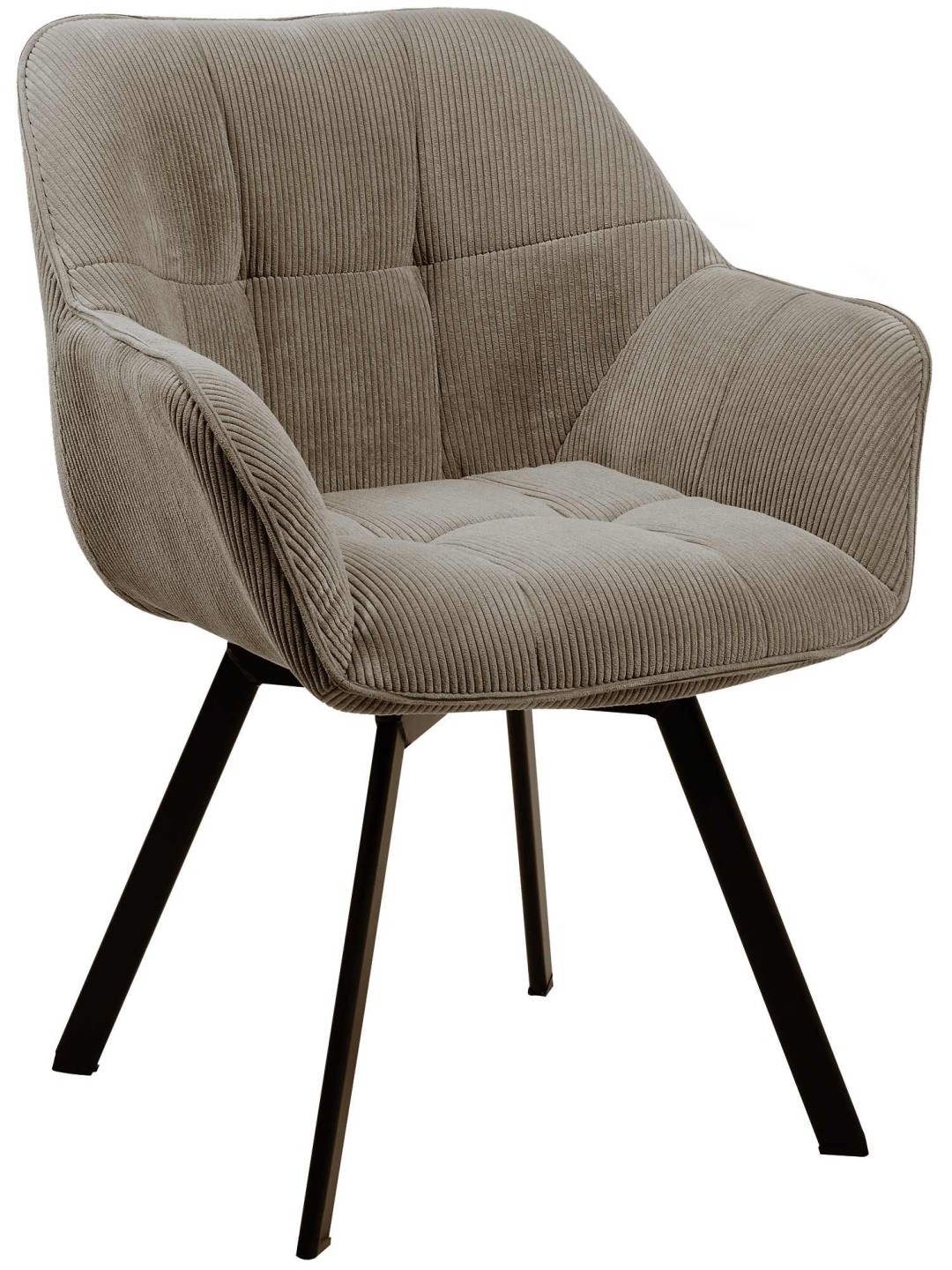 Jordi Cord ruokapöydän tuoli, ruskea