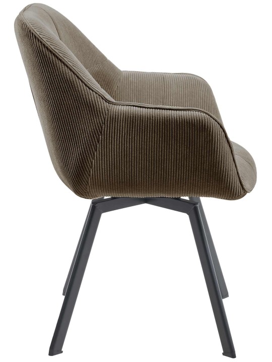 Jordi Cord ruokapöydän tuoli, ruskea
