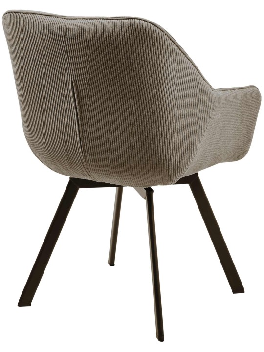 Jordi Cord ruokapöydän tuoli, ruskea