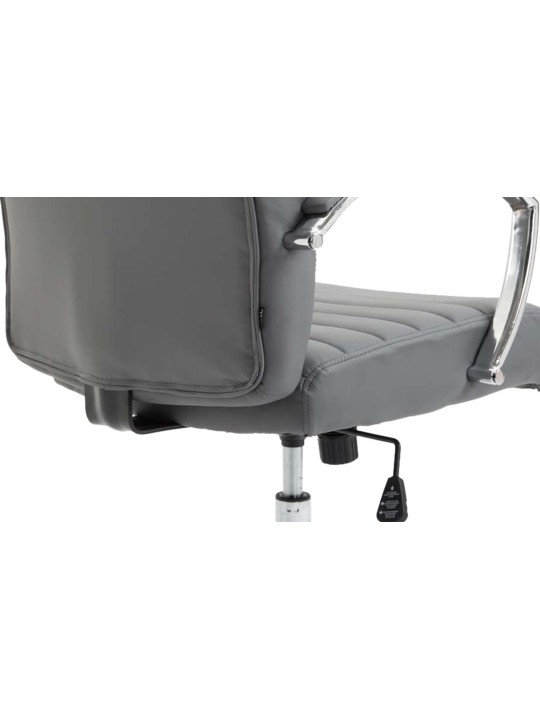 Valais keinonahkainen työtuoli, harmaa