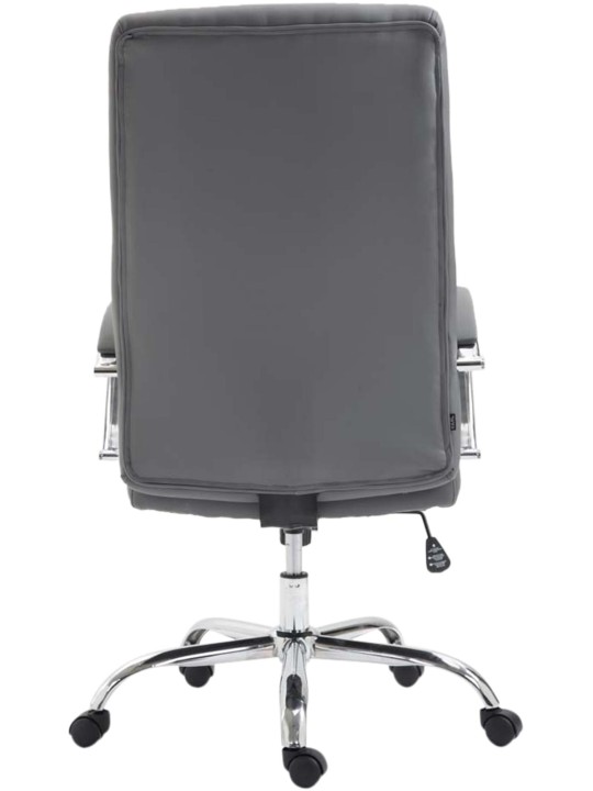 Valais keinonahkainen työtuoli, harmaa