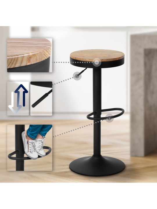 2 baarijakkaran setti Pitas, luonnonvärinen 2 baarijakkaran setti Pitas, luonnonvärinen