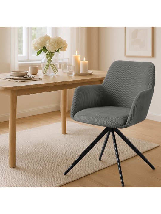 Olema Cord ruokapöydän tuoli, harmaa