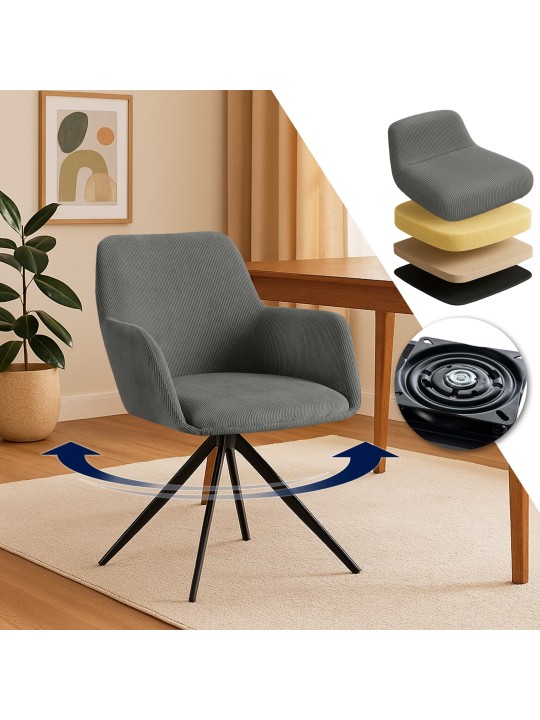 Olema Cord ruokapöydän tuoli, harmaa