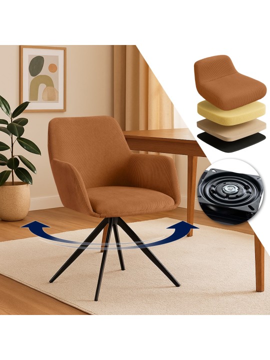 Olema Cord ruokapöydän tuoli, oranssi