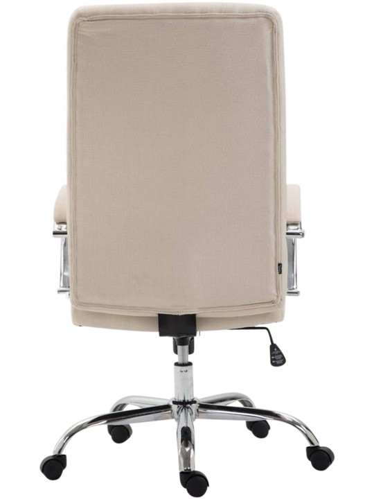 Työtuoli Valais kangasta, kermanvärinen