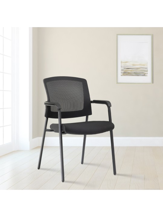 2 vierailijatuolin setti Volga, musta