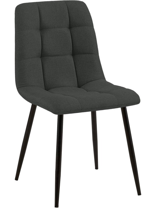 Ruokasalin tuoli Tilde kangasta, tummanharmaa