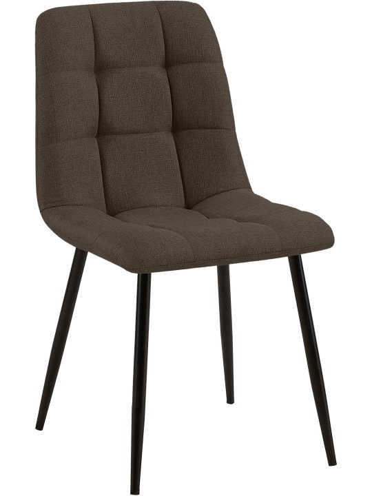 Ruokasalin tuoli Tilde kangasta, ruskea