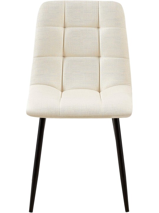 Ruokasalin tuoli Tilde kangasta, kermanvärinen