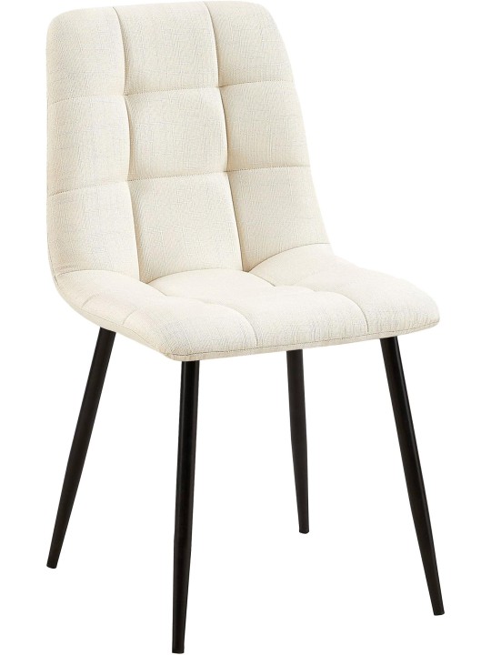 Ruokasalin tuoli Tilde kangasta, kermanvärinen