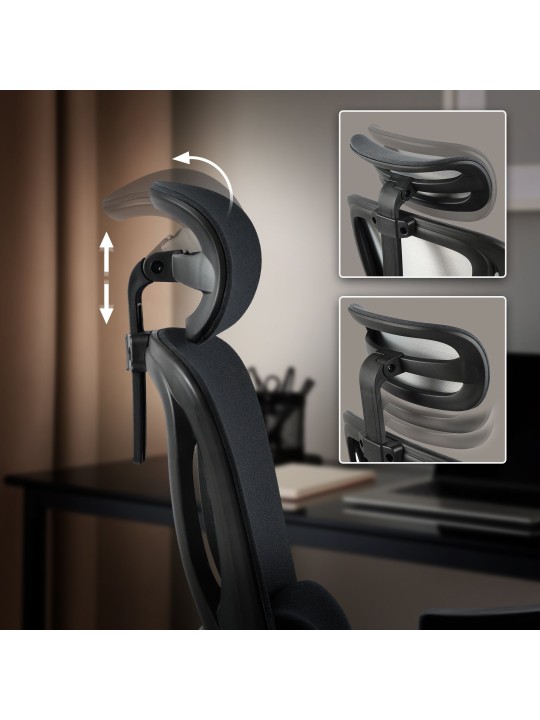 Leesburg työtuoli, musta/musta