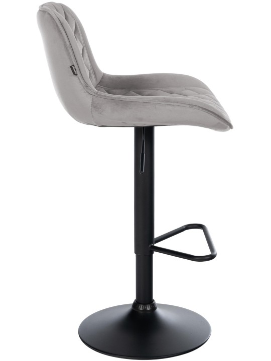 2 baarijakkaran sarja Kasson velvet, harmaa