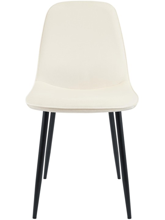 4 ruokapöydän tuolin setti Maryam velvet, kermanvärinen