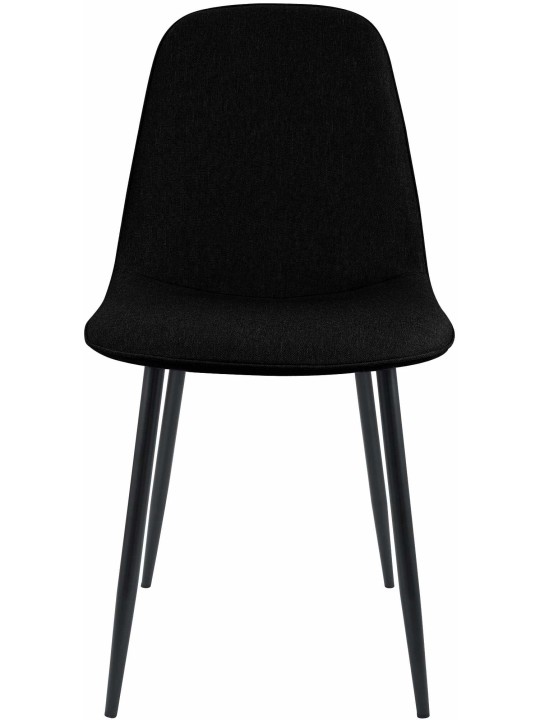 4 ruokapöydän tuolin setti Maryam kangas, musta