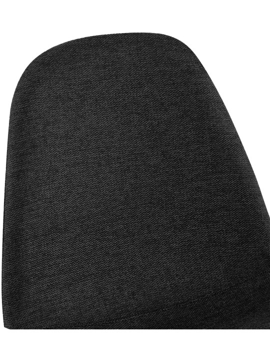 Napier-kankainen ruokapöydän tuoli, musta