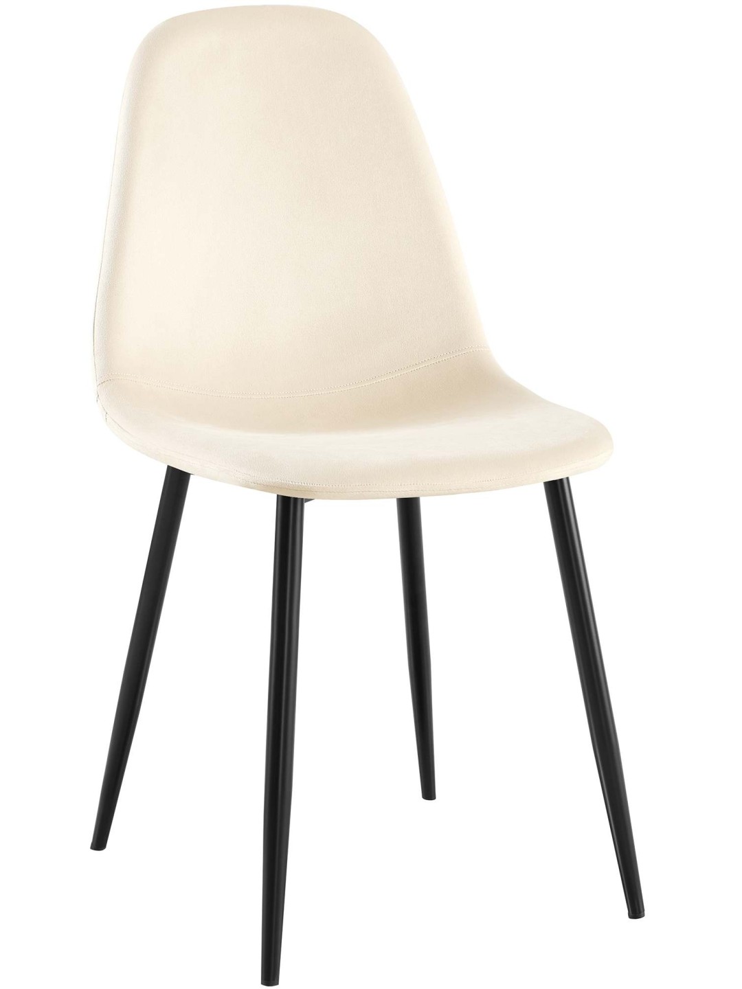 Napier samettinen ruokatuoli, kermanvärinen