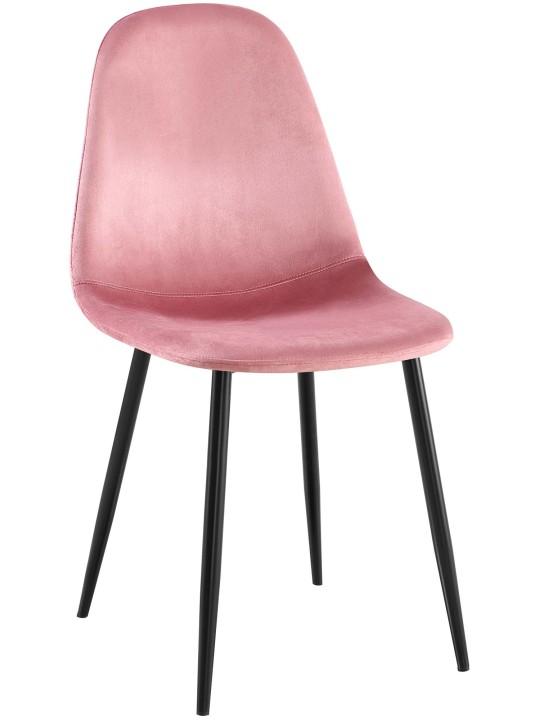 Napier samettinen ruokatuoli, pinkki