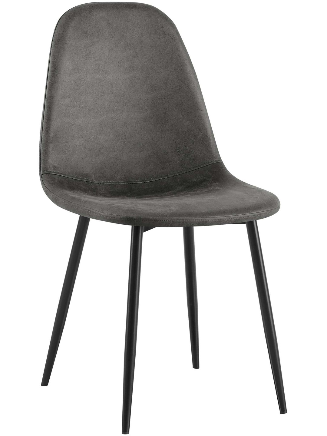 Napier vintage keinonahkainen ruokapöydän tuoli, musta