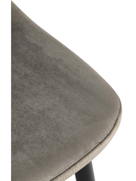 Napier samettinen ruokatuoli, antrasiitti