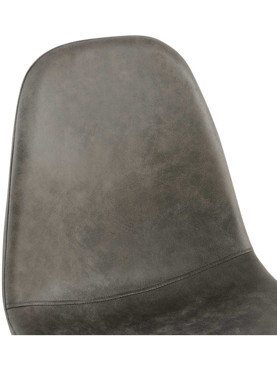 4 ruokasalin tuolin sarja Napier keinonahkaa, tummanharmaa