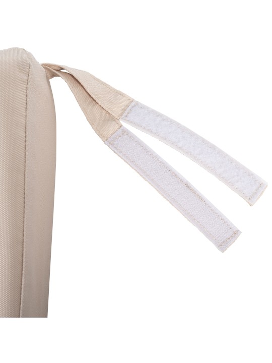 Joyce keinupenkki istuintyynyllä 180 cm + teak, kermanvärinen