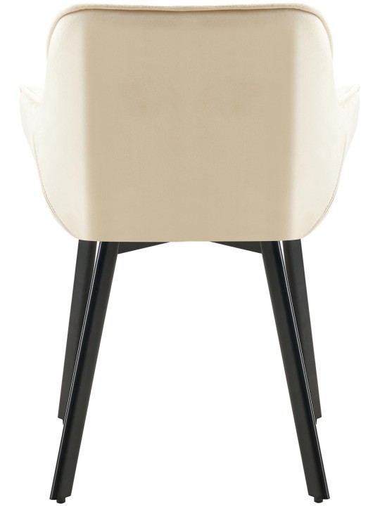 2 ruokapöydän tuolin sarja Antigo velvet, kermanvärinen