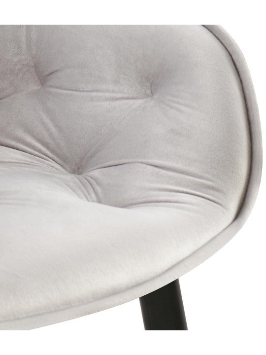 2 ruokapöydän tuolin sarja Antigo velvet, harmaa