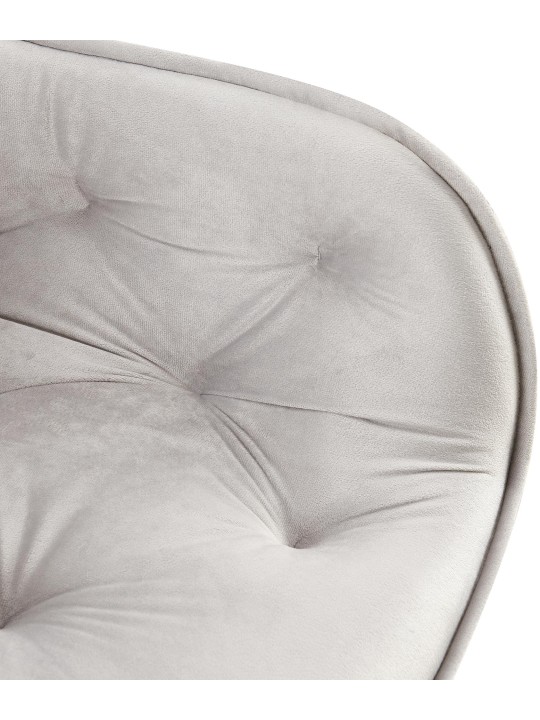 2 ruokapöydän tuolin sarja Antigo velvet, harmaa