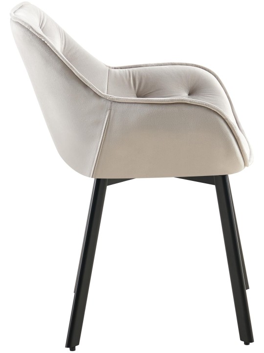 2 ruokapöydän tuolin sarja Antigo velvet, harmaa