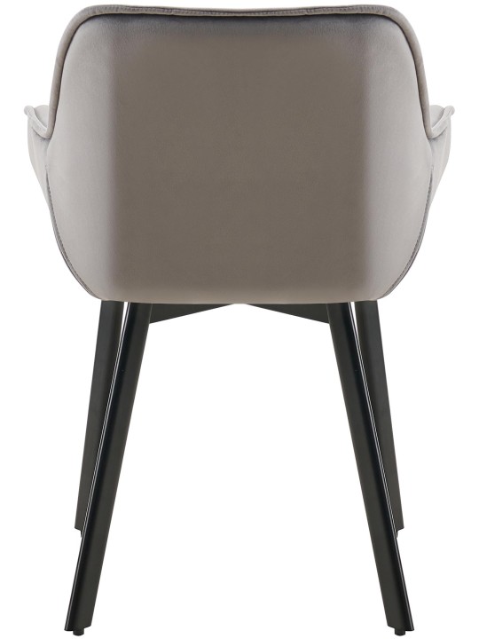 2 ruokapöydän tuolin sarja Antigo velvet, tummanharmaa