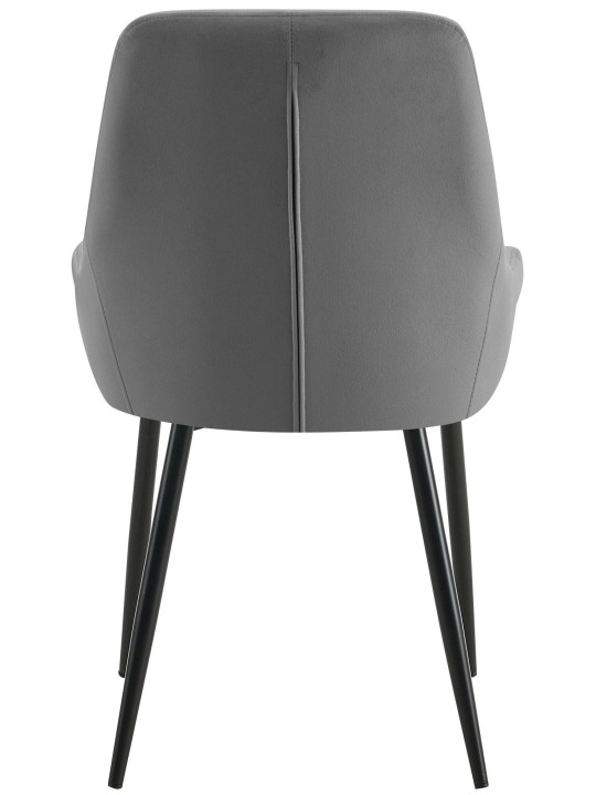 2 ruokapöydän tuolin setti Elmira velvet, tummanharmaa