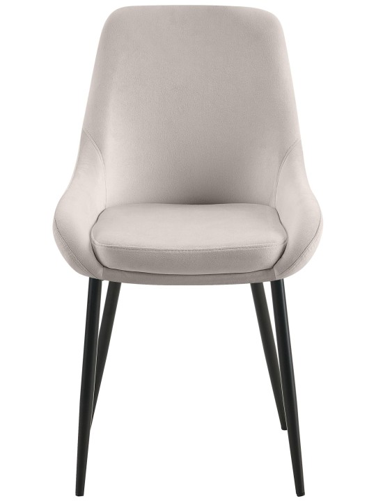 2 ruokapöydän tuolin setti Elmira velvet, harmaa