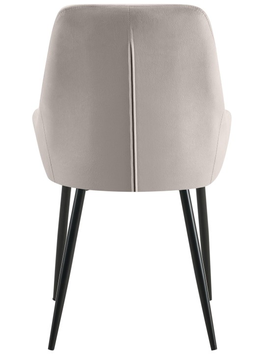 2 ruokapöydän tuolin setti Elmira velvet, harmaa