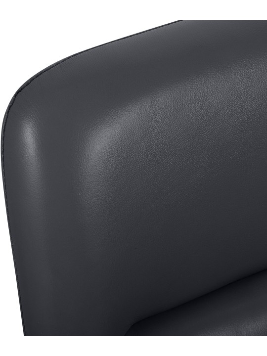 Toimistotuoli Hilda aitoa nahkaa, musta