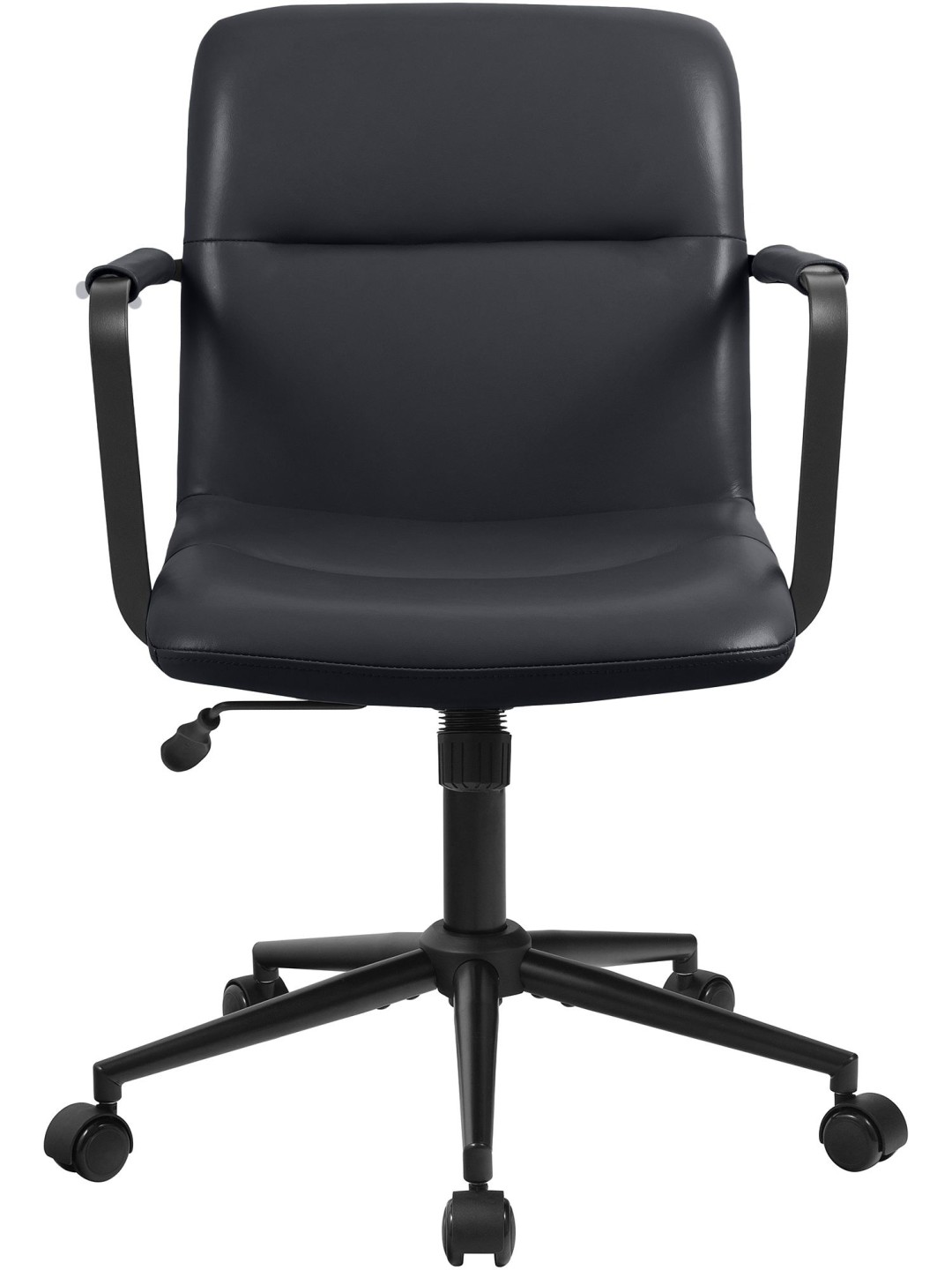 Toimistotuoli Hilda aitoa nahkaa, musta