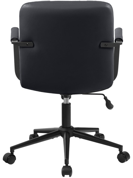 Toimistotuoli Hilda aitoa nahkaa, musta