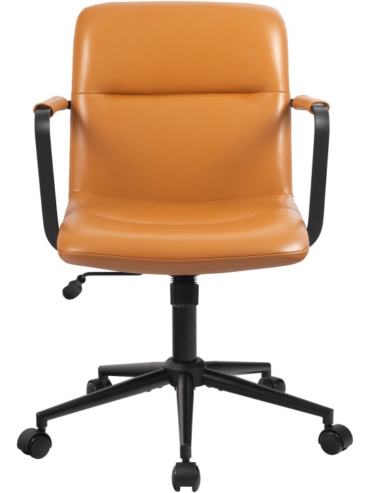 Toimistotuoli Hilda aitoa nahkaa, ruskea