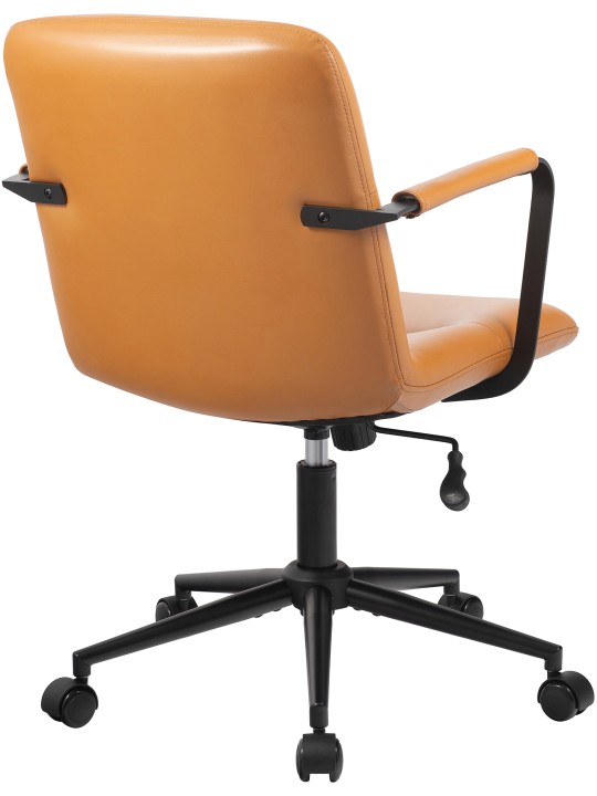 Toimistotuoli Hilda aitoa nahkaa, ruskea