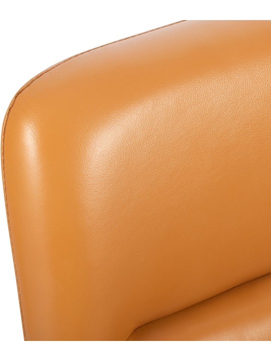 Toimistotuoli Hilda aitoa nahkaa, ruskea