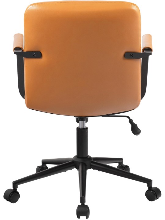 Toimistotuoli Hilda aitoa nahkaa, ruskea