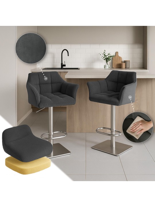 Baarijakkara Damaso E Cord, tummanharmaa