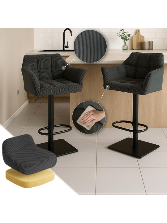 Baarijakkara Damaso B Cord, tummanharmaa