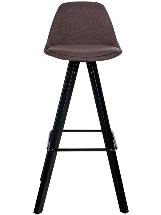 2 baarituolia Corbin Fabric Square, ruskea