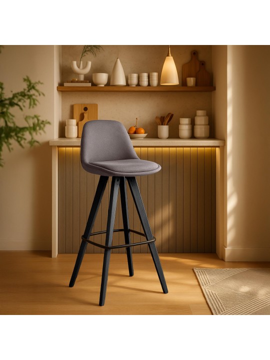 2 baarituolia Corbin Fabric Square, taupe 2 baarituolia Corbin Fabric Square, taupe