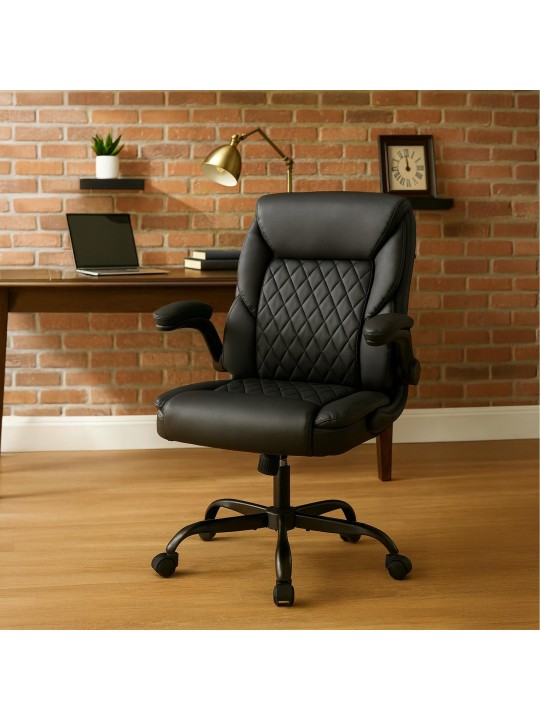 Medfield keinonahkainen työtuoli, musta Medfield keinonahkainen työtuoli, musta